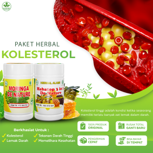MORINGA HABATOP 3in1 OBAT HERBAL KOLESTEROL HIPERTENSI DARAH TINGGI HERBAL AMPUH DE NATURE ASLI