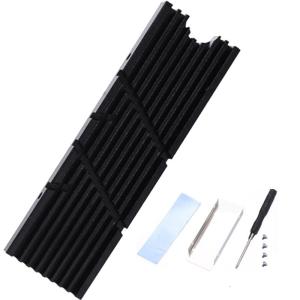 Slimly M.2 2280 NVMe SSD tản nhiệt làm mát Tấm nhôm tản nhiệt với thermals pad cho game thủ cài đặt tăng cường sự ổn định