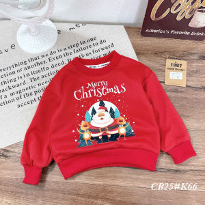 áo dài tay thu đông cho bé trai bé gái sắc đỏ áo noel cho bé áo nỉ dài tay cho bé đi chơi noel chơi tết