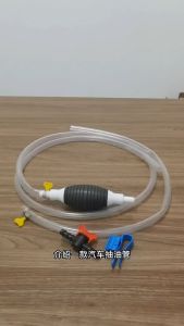 Runvictor Clamps 3M Manual Gasoline Oil Pump with Flow Valve Car Motorcycle Fuel Tank Pumping Pipe Draw Water Pump