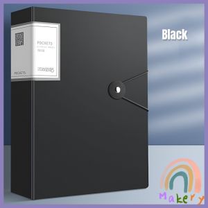 Makery 30/100 Pages Clear Book A4 File Organizer Folder Long Clear File Folder Presentation Book 1Pc
