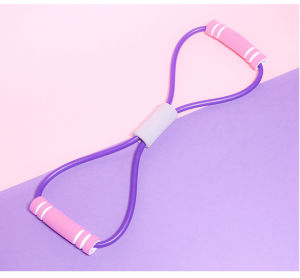 * Sg Seller*Figure 8 Rally Back Stretch Belt Home Trainer Elastic Rope Pull Strap Arm Shoulder Neck Yoga Fitness Equipment Practical Strap Yoga Belt Excercise Belt