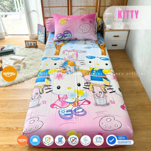 Sprei Jepang 180x200 tinggi 20cm King size Katun asli Adem Karet Anti geser Motif Bunga Minimalis