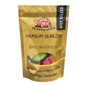 ผักอบกรอบ ผับรวมอบกรอบ  ผักและผลไม้อบกรอบ ผักอบ พร้อมทาน เกรด AAA  ผลิตใหม่ตลอด  100 กรัม  ไม่เหม็นหืน การันตรีความอร่อย tts888อาหารเจ เจ