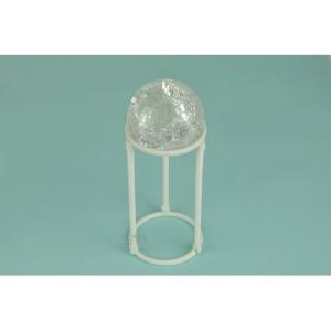 Quả cầu thủy tinh 5cm phụ kiện thác nước phong thủy máy sương tạo khói Kèm giá đở