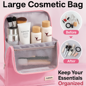 [Travel Essential] Stand-up Portable Partition Cosmetic Bag