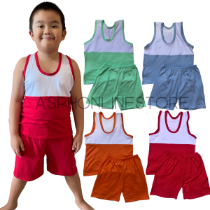 Kids Combi Sando Shorts Terno Clothing Set fits from Newborn Toddler Teens Direct Tahian Comfy Cotton Spandex Blend