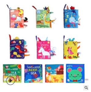 Baby First tail Book Infant Early Learning education Cloth Book sound book learning book washable Baby Children Development Black & white book 宝宝 尾巴书 第一本 宝宝书 黑白书