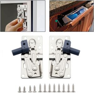LLCY Stainless Steel Cabinet Hinges Heavy Duty Self-Closing Pivot Hinge Cabinet Tip Rustproof Sink Cabinet Hardware Kitchen Cabinet