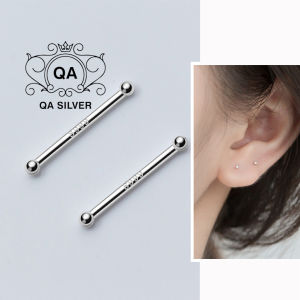Khuyên tai bạc 925 mèo cá bất đối xứng bông nụ nữ S925 CAT QA SILVER Earrings EA260302