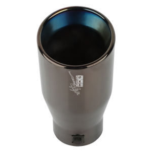 JDMGRAM HKS Car Exhaust Pipe Stainless Steel Universal Auto Muffler Tail Tip Chrome Racing Throat PIpes Modified Rear Round Automobile Exterior Accessories