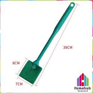 HB Double-Sided Aquarium Fish Tank Algae Cleaning Brush with Non-Slip Long Handle
