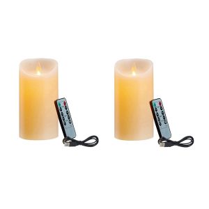 LED candles flicker flameless electric candles pray rechargeable candles with remote control real wax candles are suitable for home weddings romantic birthdays parties and celebration decorations