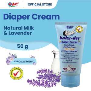Baby dee dee deedee Diaper Cream Hypoallergenic 50 gr Krim Ruam Popok Mengatasi Kemerahan pada Bayi Anak