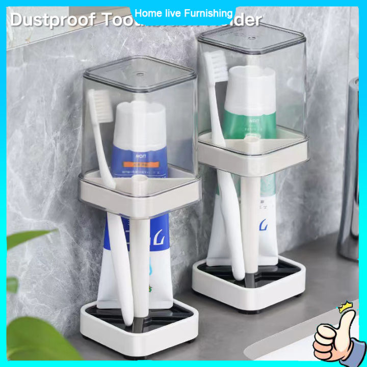 Toothbrush Holder Toothbrush Case with Cover Mouthwash Cup Toothpaste