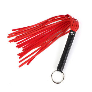 Hanging ring leather whip whip female slave coach whipping short whip props