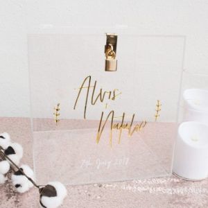 Customised Wedding Wishing Well Box | Personalised Ang bao box | Money boxes | Wedding gifts