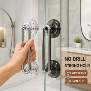 Suction Cup Door Handle No Drill Anti Slip Waterproof Glass Sliding Door Drawer Cabinet Pull