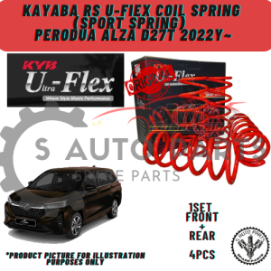 PERODUA ALZA D27T 2022Y~ (SET 4PCS) 100% KYB KAYABA U-FIEX SPORT COIL SPRING