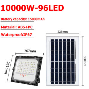 20000W Solar Lights IP67 Waterproof Super Bright Outdoor Led Solar Flood Light With Solar Panel Intelligent Light Control Switch Charging Indicator Wall Lights For Garden Yard Streets Garage