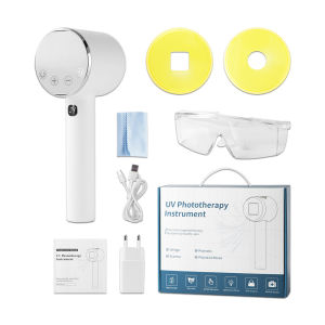 Salorie Wood Lamp Portable Skin Analyzer Vitiligo Psoriasis Detector Face Skin Diagnostic Machine UV Magnifying Detection LED Light Lamp