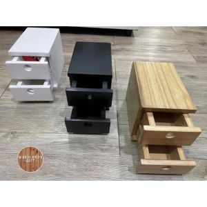 (Ready stock) Wooden Multiple usage Storage box (room/workplace use rack) Kotak Stor Kayu Pelbagai Penggunaan