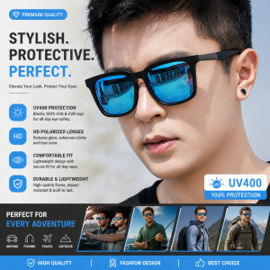 Men Women Square Frame Sunglasses Color Coated UV400 Lens Driving Eyewear Large Frame Shades