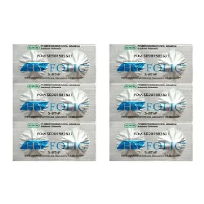 Hy-Folic Strip 6 Tablet - HyFolic - Hy Folic - Memenuhi Kebutuhan Asam Folat - Vitamin Ibu Hamil