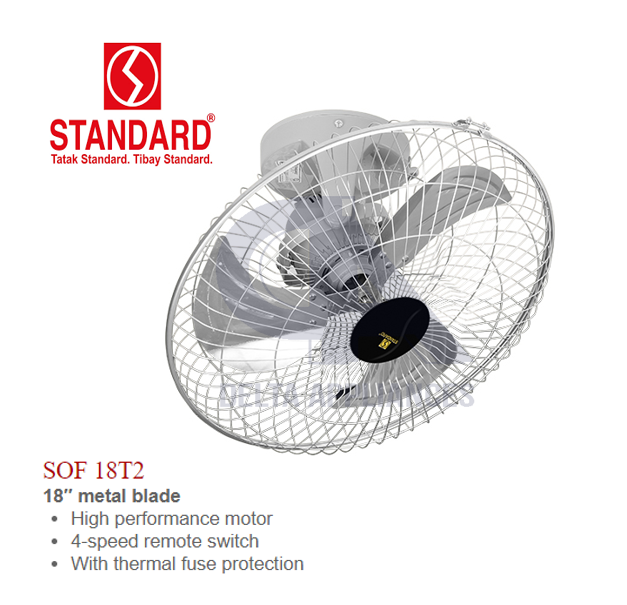 Standard Orbit Fan Industrial Metal Orbit Fan ceiling Fan 18" Original