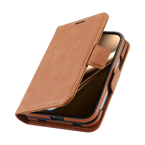 2 in 1 Magnetic Wallet Case For iPhone Duo 18Dou Fold 5G Phone Shell Wireless Charging Cover Cards Slot For iPhone DUO