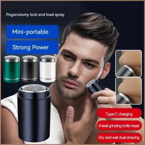 Rechargeable Razor Efficient Shaving Self-sharpening Travel Razor No Residue Compact and Portable