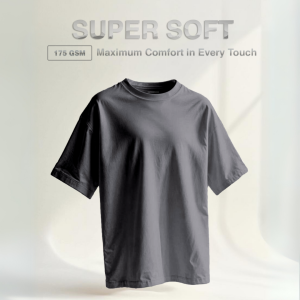 Common Goods Short Sleeve Oversize T-Shirts - Dark Grey