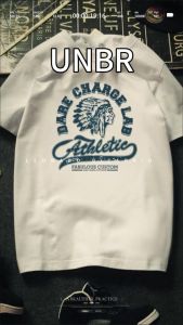 . READY STOCK )UNBR Short-Sleeved T-Shirt Men Summer New Style Loose American Street Wear T-Shirt .c