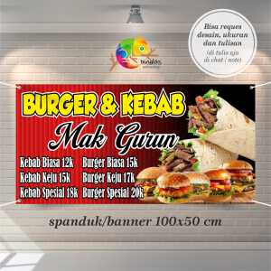 Cetak Spanduk Banner Burger Dan Kebab