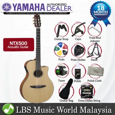 Yamaha NTX500 40 APX Solid Spruce Rosewood Acoustic Electric Guitar Natural (NTX 500)
