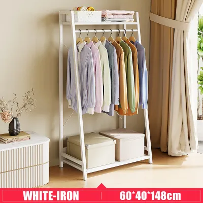 SUNNY Clothes Hanging Rack Bedroom Open Multifunctional Clothes Rack High-Grade 100/130CM