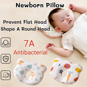 Baby Pillow Anti-Flat Head Pillow Newborn Shaping Pillow Memory Cotton Washable Sleep Pillow