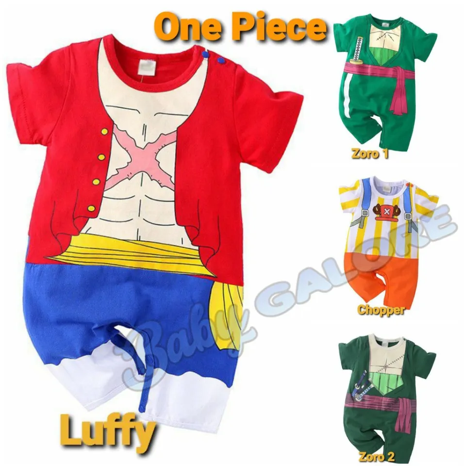 PRETTYGG】One Piece Costume Luffy Costume Chopper Costume Zoro Costume for Baby  Halloween Costume