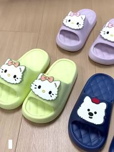[Free Shipping] Cartoon Eva Slippers For Girls Summer Bathing Slippers Cute And Thick-Soled For Boys For Home Use ChildrenS Summer Slippers