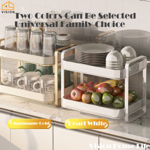 Giá Đựng Ráo Nước Bát Đĩa Nhẹ Sang Trọng Giá Đựng Ấm Trà Lạnh Khay Ráo Nước Rau Củ Giá Đựng Cốc Nước Gia Dụng Hai Tầng Tầm Nhìn