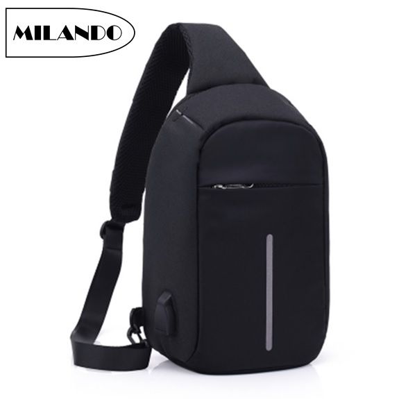 MILANDO Men Anti Theft Sling Bag Crossbody Beg Silang Lelaki Bags With ...