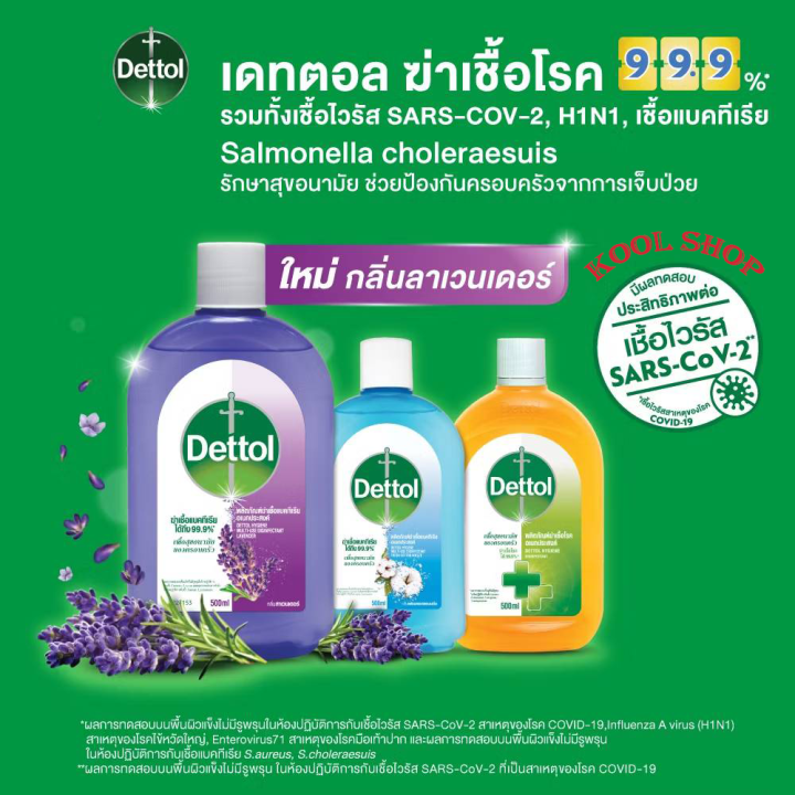 Dettol เดทตอล น้ำยาฆ่าเชื้อโรค ฆ่าเชื้อรา ไฮยีน มัลติ-ยูส 500 มล. 750มล.