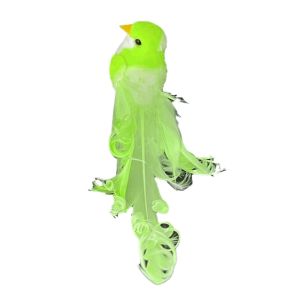 DOWNA Đuôi dài Chim mô phỏng Đầy màu sắc Sáu màu sắc Chim xoăn Trang trí mùa hè Chất liệu xốp Chim nhân tạo Trang trí cây thông Noel