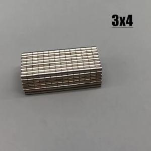 Nam châm tròn 3X4mm 50/100//200/500/5000 cái 3*4mm phụ kiện nhỏ thủ công DIY tủ lạnh khoa học lớp học văn phòng