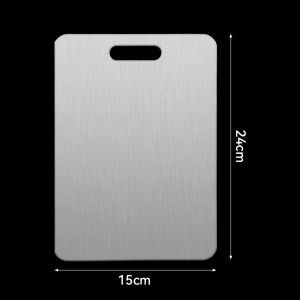 Food Grade Stainless Steel Chopping Board Titanium Double-sided Thickened Cutting Board BAC for Kitchen