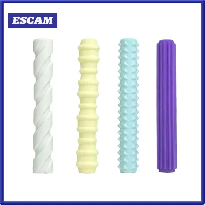 Norman Malthus Non-slip Pencil Grips Textured Pencil Grips 4pcs Silicone Pencil Grips Ergonomic Textured Pen Sleeves for Kids Adults Comfortable Anti-slip Writing Aid Anxiety Relief Smooth Grip for School Office