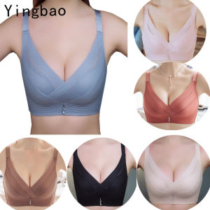 Yingbao Adjustable Bra Women Push Up Plus Size Wireless Soft Ladies Seamless Teen Girl Bras Big Size 32 34 36 38 40 Cup B C