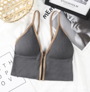 LadyLuxe - BRA Fashion Olahraga Wanita Model Resleting Sport Bra BH Bra Busa Tanpa Kawat BR046