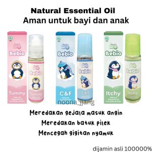 Bebio Natural Essential Oil untuk bayi anak Minyak angin untuk bayi kembung batuk pilek anti nyamuk