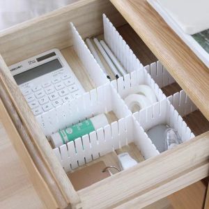 4pcs Adjustable Drawer Divider Storage Shelves Household DIY Storage Shelves Household Free Combination